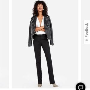 Women’s Express Midrise Columnist Black Pants